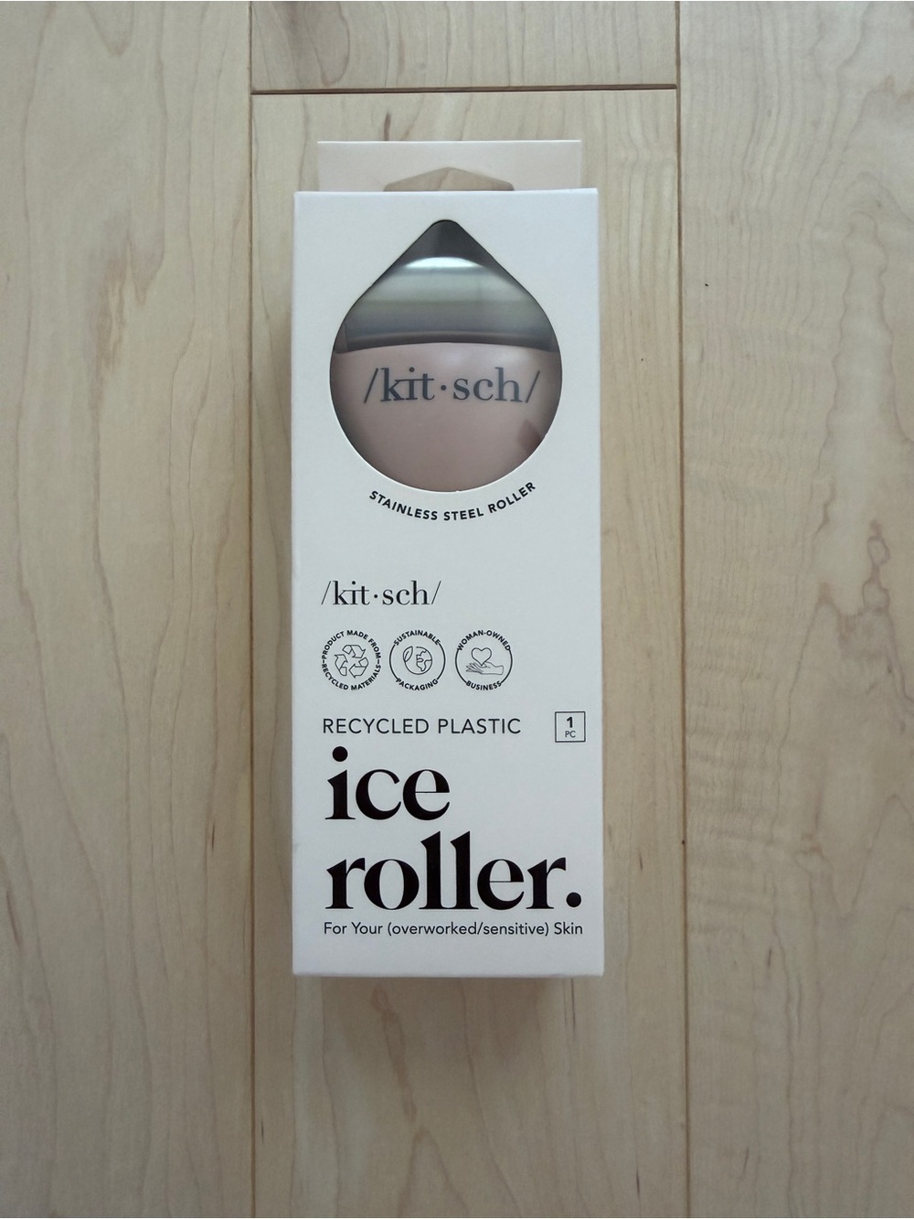 kitsch Ice Roller Stainless Steel - Blush Pink